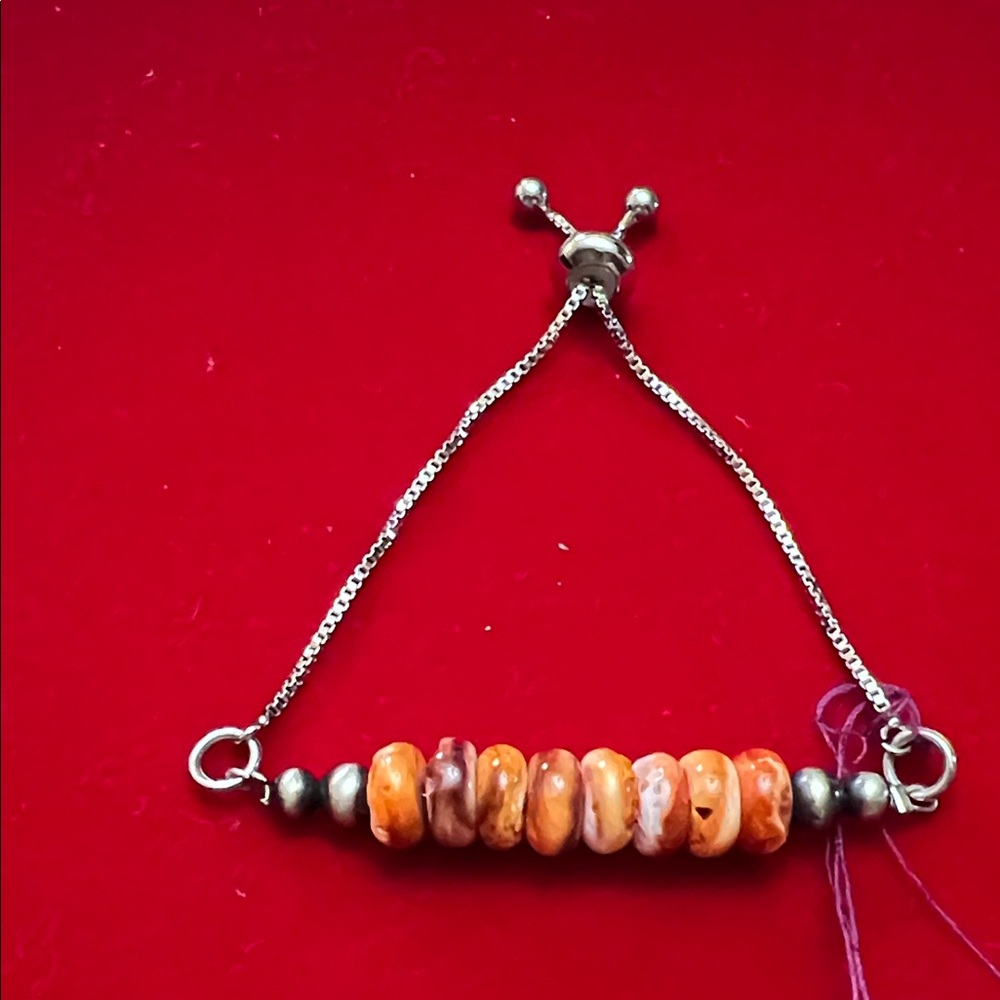 Spiny Oyster  Beaded Bracelet